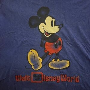 Disney Blue Tee with Mickey Mouse Design